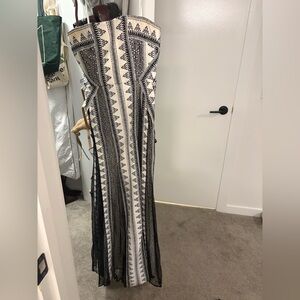 BCBGMaxAzria Black White Gown